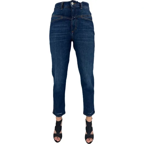 Moderne Slim-Fit Pedal Pusher Jeans , Damen, Größe: 2XS - closed - Modalova