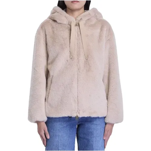 Teddy Stoff Jacke Beige Herno - Herno - Modalova