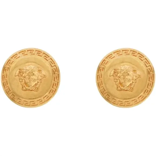 Medusa Tribute Stud Earrings , female, Sizes: ONE SIZE - Versace - Modalova