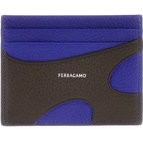 Klassische Leder Brieftasche , Herren, Größe: ONE Size - Salvatore Ferragamo - Modalova