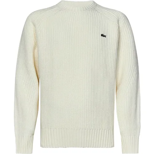 Wool Sweater with Crocodile Patch , male, Sizes: M, XL - Lacoste - Modalova