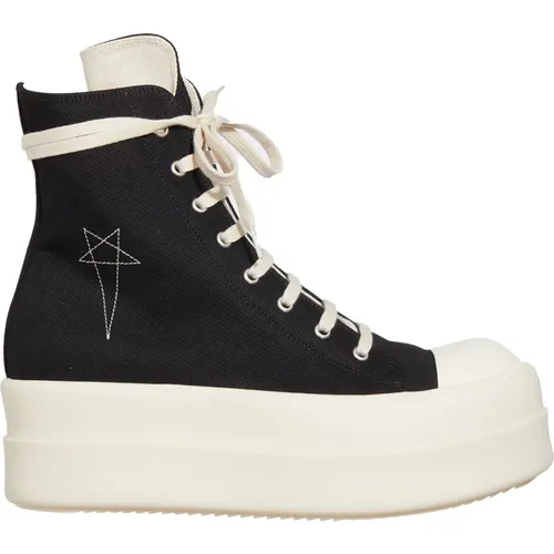 Denim Double Bumper Sneaker - Rick Owens - Modalova