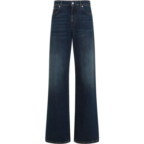 Dark Stonewash Jeans , female, Sizes: W27, W25 - alexander mcqueen - Modalova