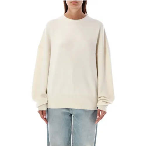 Cashmere Sweater Cream Aw24 , female, Sizes: ONE SIZE - Extreme Cashmere - Modalova