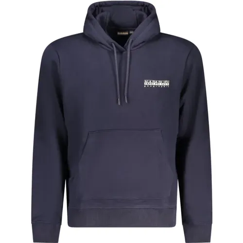 Blauer Baumwollpullover , Herren, Größe: 2XL - Napapijri - Modalova