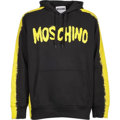 Hooded Sweatshirt - Regular Fit - Suitable for Cold Weather - 100% Cotton , male, Sizes: L - Moschino - Modalova