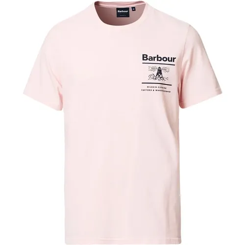 Nautical-inspired Cotton T-Shirt , male, Sizes: XL, L - Barbour - Modalova