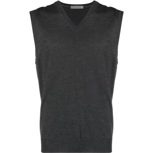 Merino Wool Knit Vest , male, Sizes: 2XL, 3XL - Corneliani - Modalova