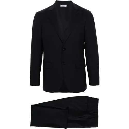 Navy Wool Blazer Suit , male, Sizes: 2XL - Boglioli - Modalova