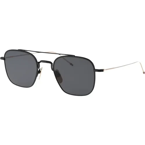 Stylische Sonnenbrille mit einzigartigem Design - Thom Browne - Modalova