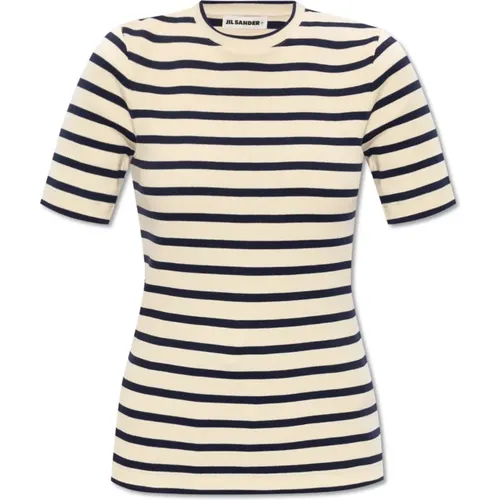 Gestreiftes T-Shirt , Damen, Größe: S - Jil Sander - Modalova