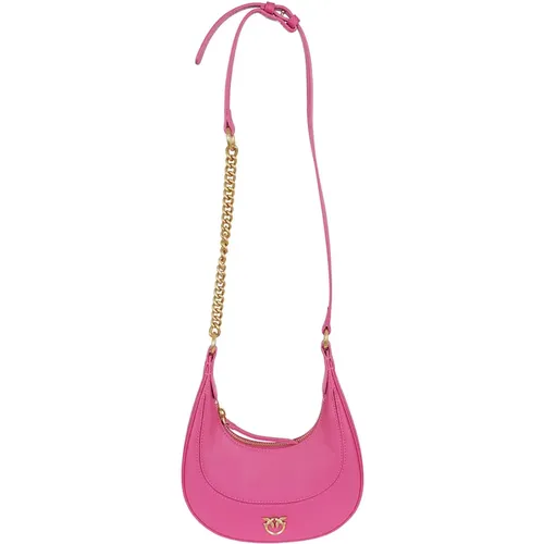 Luxurious Brioche Hobo Cross Body Bag , female, Sizes: ONE SIZE - pinko - Modalova