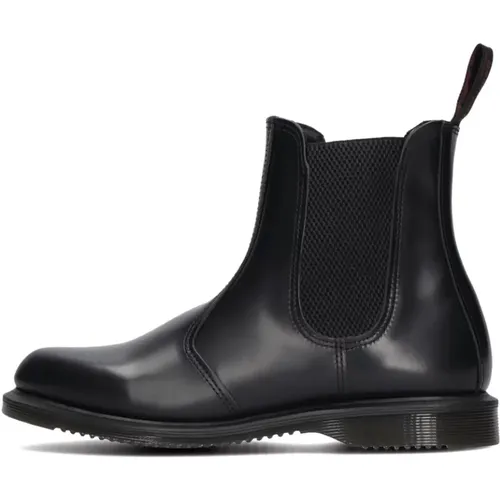 Klassische Chelsea Boots Flora Schwarz Leder , Damen, Größe: 38 EU - Dr. Martens - Modalova