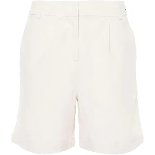Leinen-Baumwoll-Shorts mit Falten-Detail , Damen, Größe: M - Barbour - Modalova