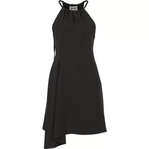 Schwarzes Ärmelloses Kleid mit Cut-Out-Detail , Damen, Größe: S - Moschino - Modalova