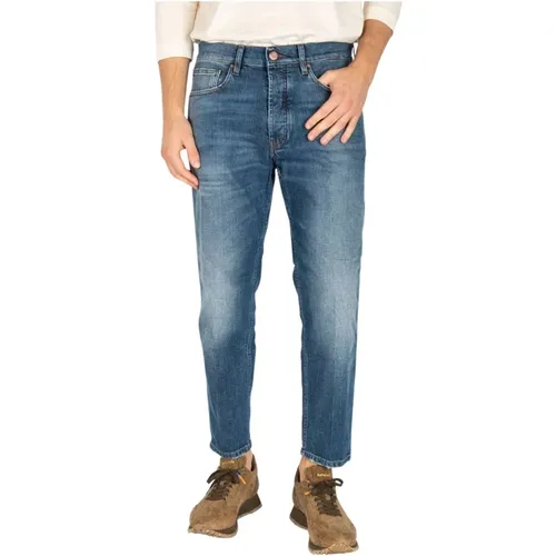 Medium Wash Men's Jeans Regular Fit , male, Sizes: W33, W31, W34, W32 - Don The Fuller - Modalova