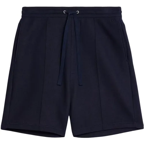 Navy Casual Shorts for Men , male, Sizes: XL - Ami Paris - Modalova