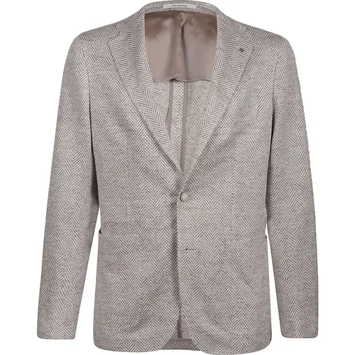 Elevate Your Formal Look with Et997 Tortora Jacket , male, Sizes: 2XL, M, L - Tagliatore - Modalova