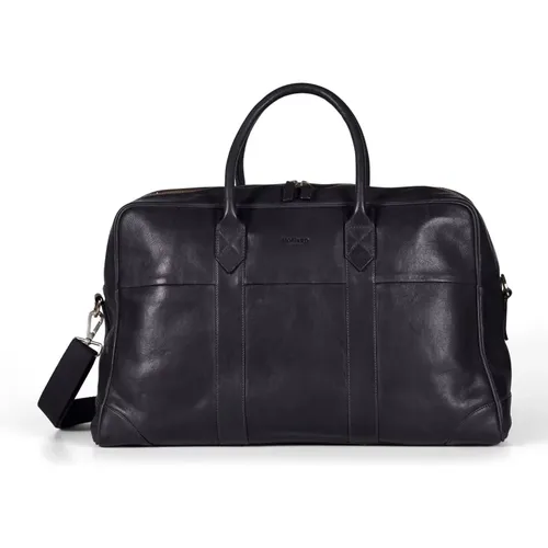 Schwarze Leder-Wochenendtasche - Howard London - Modalova