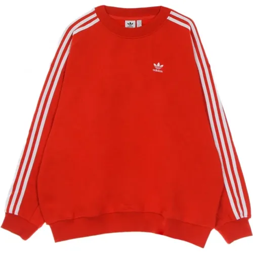 Klassischer Roter Oversized Sweatshirt - Adidas - Modalova