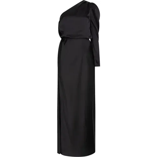 Schwarzes Asymmetrisches Abendkleid , Damen, Größe: S - Dante 6 - Modalova