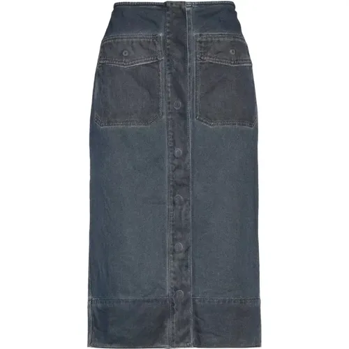 Oblare Denim Skirt , female, Sizes: S, M - SPORTMAX - Modalova