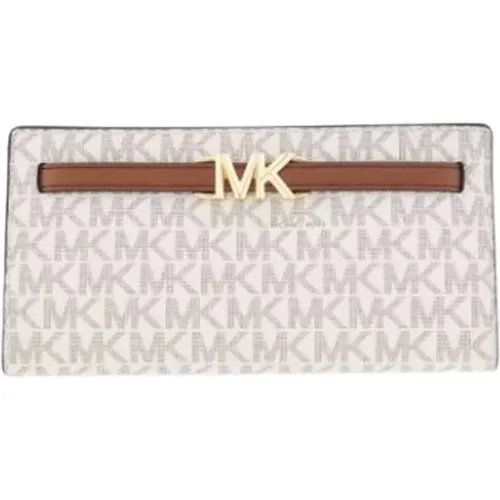 Vanilla LG Wallet with Ribbon Detail , female, Sizes: ONE SIZE - Michael Kors - Modalova