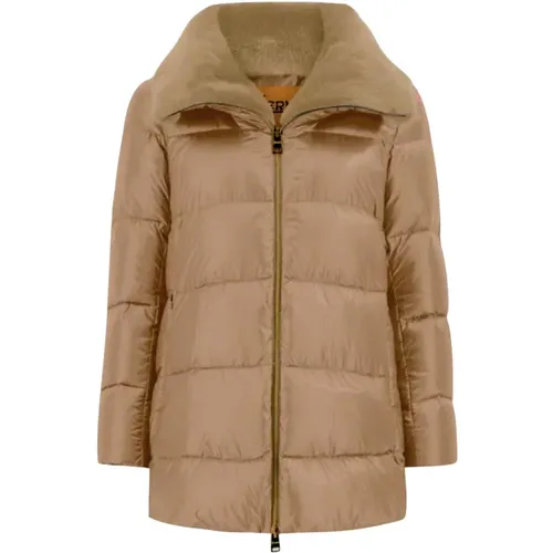 A-Form Ultraleichte Nylon Pelzjacke , Damen, Größe: XS - Herno - Modalova