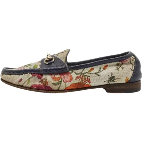 Pre-owned Canvas flats , female, Sizes: 3 UK - Gucci Vintage - Modalova