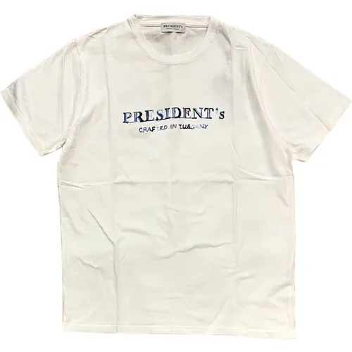 T-Shirt aus Baumwolle mit regulärer Passform , Herren, Größe: S - President's - Modalova