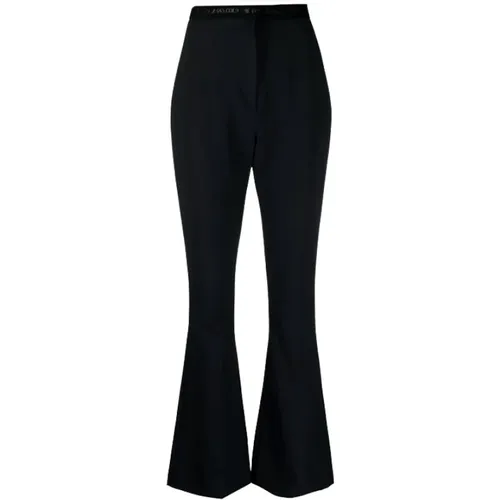 High Waist Flared Pants , female, Sizes: M, S, 2XS - Versace Jeans Couture - Modalova