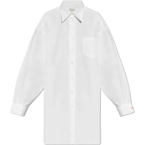 Oversized Cut Shirt , Damen, Größe: 2XS - Maison Margiela - Modalova