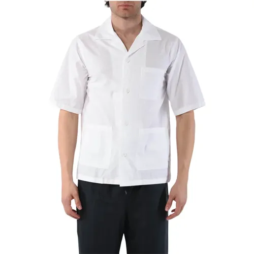 Cotton Shirt with Front Buttons , male, Sizes: L, XL, 2XL, M - Aspesi - Modalova