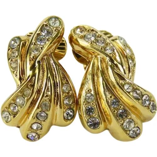 Pre-owned Metal earrings , female, Sizes: ONE SIZE - Dior Vintage - Modalova