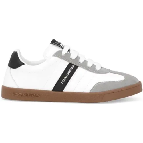 Kinder Weiße Sneaker Low Top Schnürung - Dolce & Gabbana - Modalova