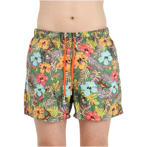 Jungle Print Strand Shorts , Herren, Größe: 2XL - Gallo - Modalova