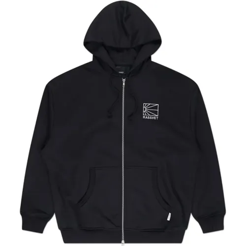 Mini Logo Zip Hoodie in , male, Sizes: M - Rassvet - Modalova