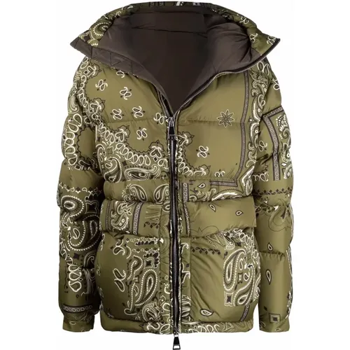Bandana-Print Puffer Jacket , male, Sizes: XS - Khrisjoy - Modalova