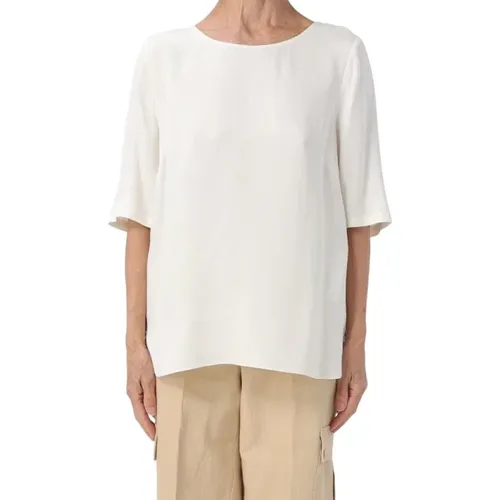 Crew Neck Short Sleeve Shirt , female, Sizes: S, L, M, XL - Twinset - Modalova