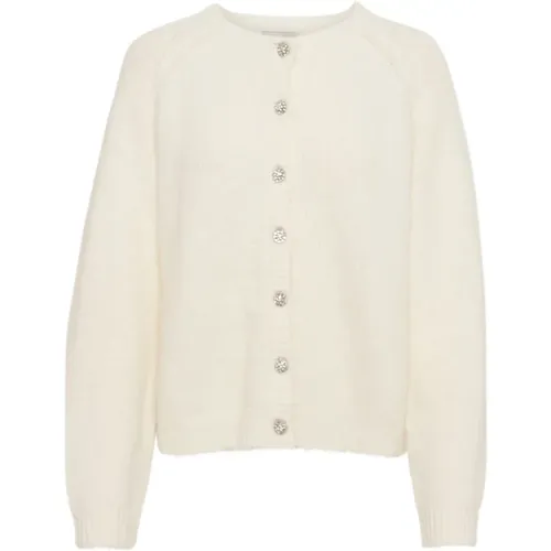 Feminine Knit Cardigan with Buttons , female, Sizes: S, M, XS, XL - My Essential Wardrobe - Modalova