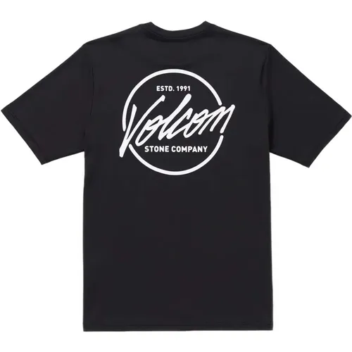 Stone Stamp T-shirt , Herren, Größe: L - Volcom - Modalova