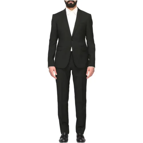 Slim Fit Single-Breasted Suit , male, Sizes: S, XS, 3XL, L, 2XL, XL, M - Emporio Armani - Modalova