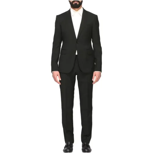 Slim Fit Single-Breasted Suit , male, Sizes: S, XS, L, 2XL, XL, M - Emporio Armani - Modalova