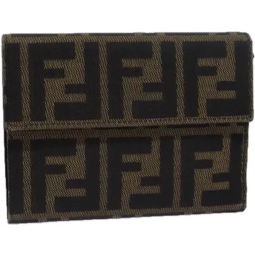 Pre-owned Canvas wallets , female, Sizes: ONE SIZE - Fendi Vintage - Modalova