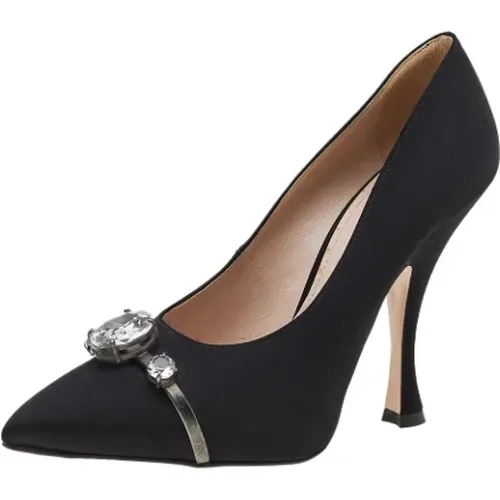 Pre-owned Satin heels , Damen, Größe: 39 EU - Miu Miu Pre-owned - Modalova