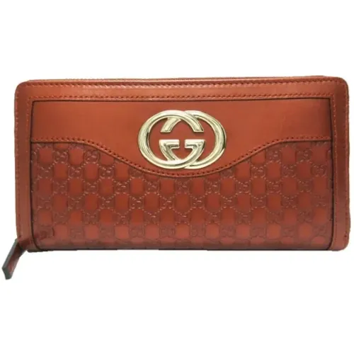 Pre-owned Leather wallets , female, Sizes: ONE SIZE - Gucci Vintage - Modalova