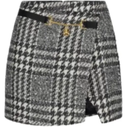 Tweed Wrap Skirt Slim Fit , female, Sizes: M, S - Elisabetta Franchi - Modalova