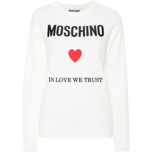 Sweaters , female, Sizes: L - Moschino - Modalova