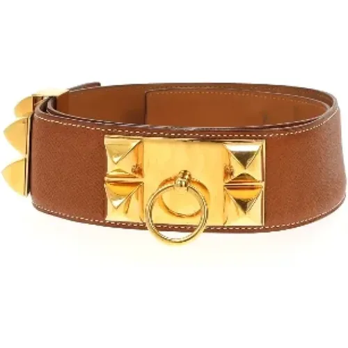 Pre-owned Leather belts , female, Sizes: ONE SIZE - Hermès Vintage - Modalova