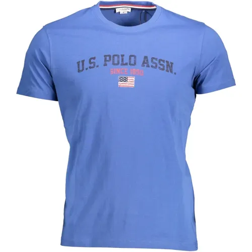 T-Shirt mit auffälligem Logo-Print , Herren, Größe: M - U.S. Polo Assn. - Modalova